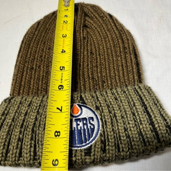 Adidas OILERS one size Brown and Black Knit hat toque Never worn - Picture 4 of 4